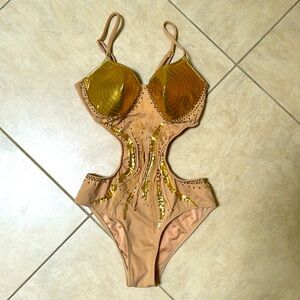 Gold costume (circus, dance, pole, performing)